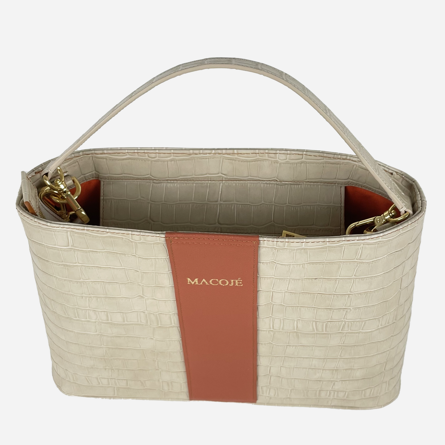 Trapez Shopper Croco Optik